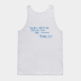 Gretzky Quote -  Michael Scott Tank Top